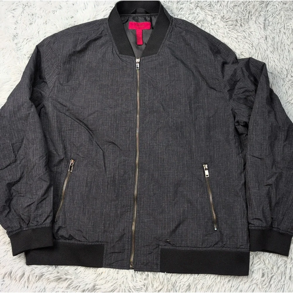 Alfani Jacket Mens XXL Lined Sport Pockets Soft Zip Up Lightweight Slim Fit